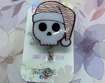 Badgehaspel met kerstdoodshoofd