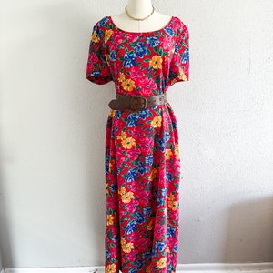 Vintage 90s Floral Dress (L)
