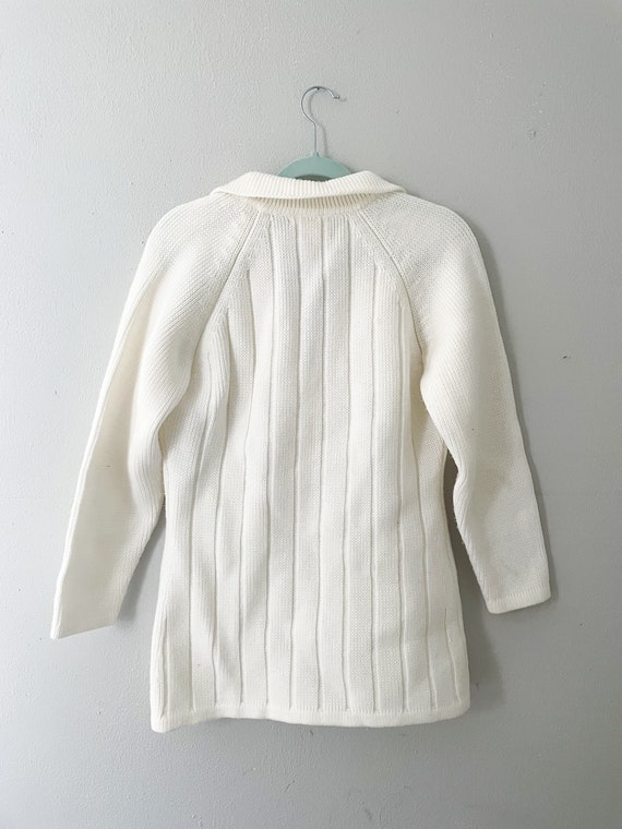 Vintage 1970s Off-white Sears Cardigan - Medium - image 2