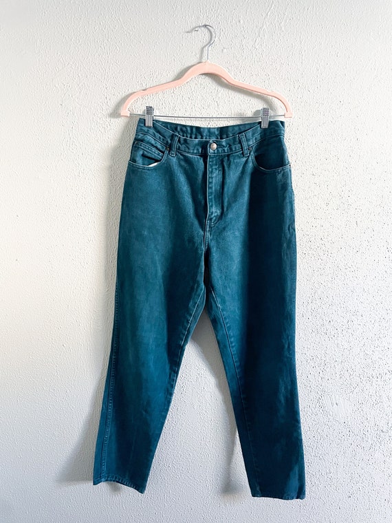 Vintage 90s Teal Jordache Jeans - 28” - image 2