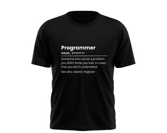 Programmer Definition T-Shirt: Software Engineer Coder Gift