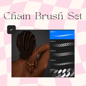 Procreate Chain Brush Set | Chains Brush | Jewelry Brush set | necklace brush set  | Digital Brushes