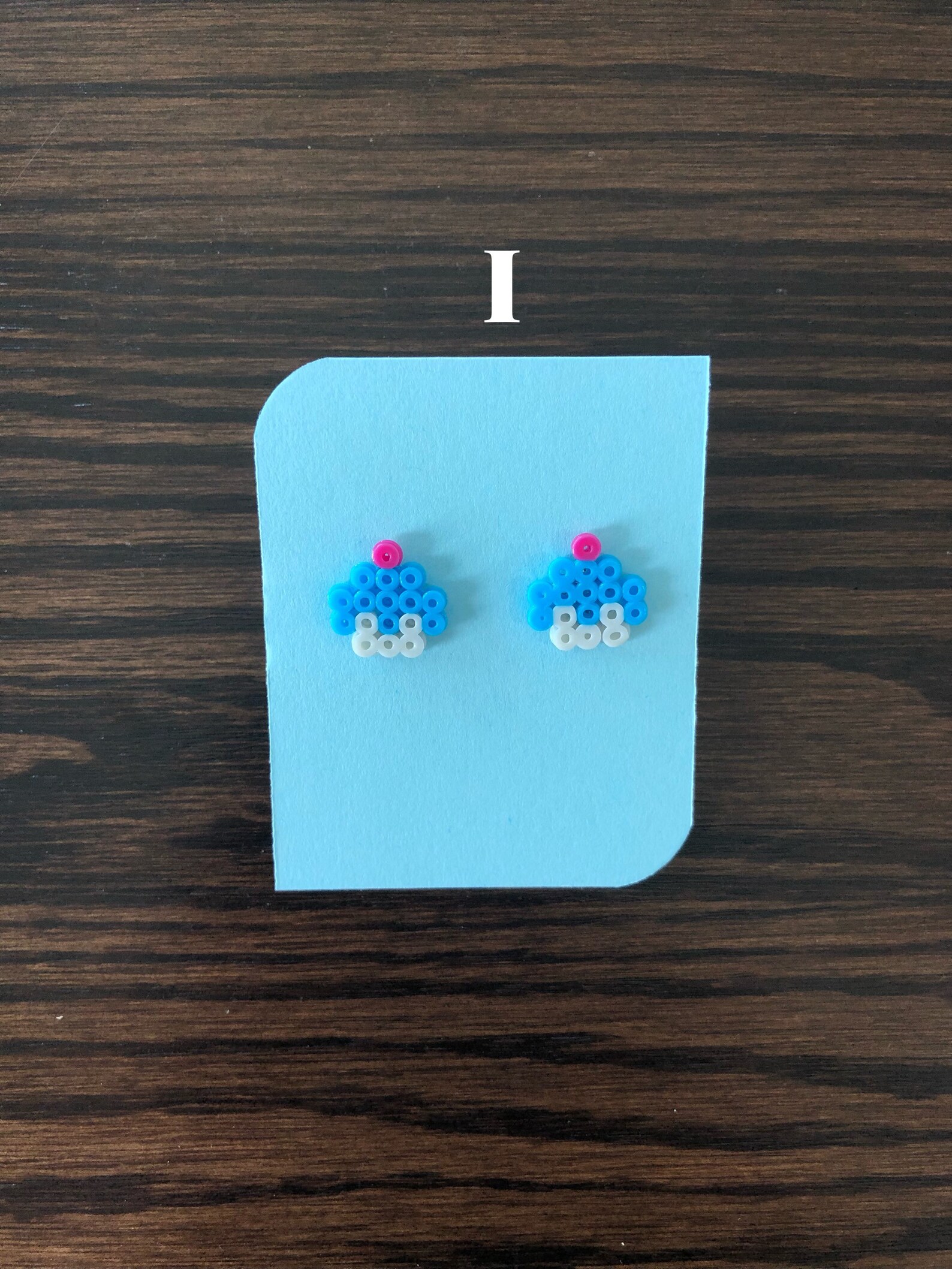Cupcake Mini Perler Bead Earrings Etsy