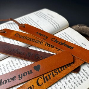 Gift for Her | Personalized Leather Bookmark | Mother&#39;s day | Gift for Him | Father&#39;s Day | Personalized Bookmark Gift | Bookworms | LOVE