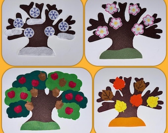 4 Seasons Felt Board Story Set, Teacher Resource, Learning Activity