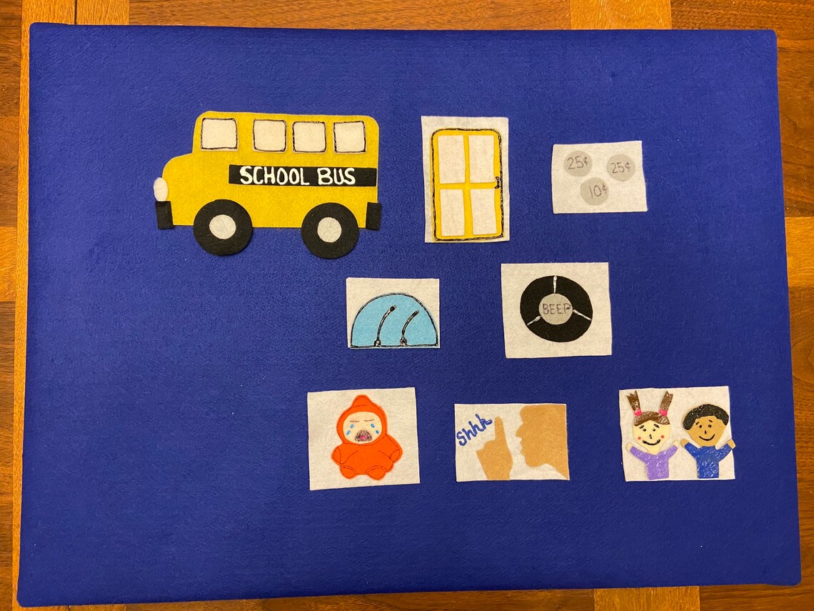 The Wheels on the Bus Felt Set //felt Board Story //felt Set Etsy