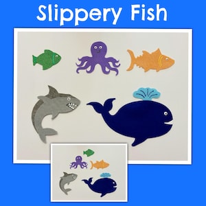 Felt Ocean Animals Set, Slippery Fish Song, Teacher Resource