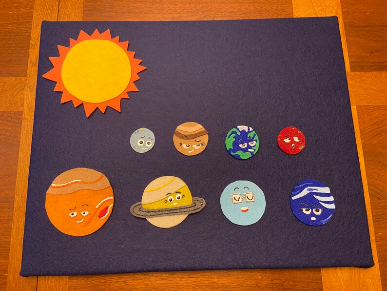 Planet Set Felt Song //felt Board Story //felt Set // Circle - Etsy