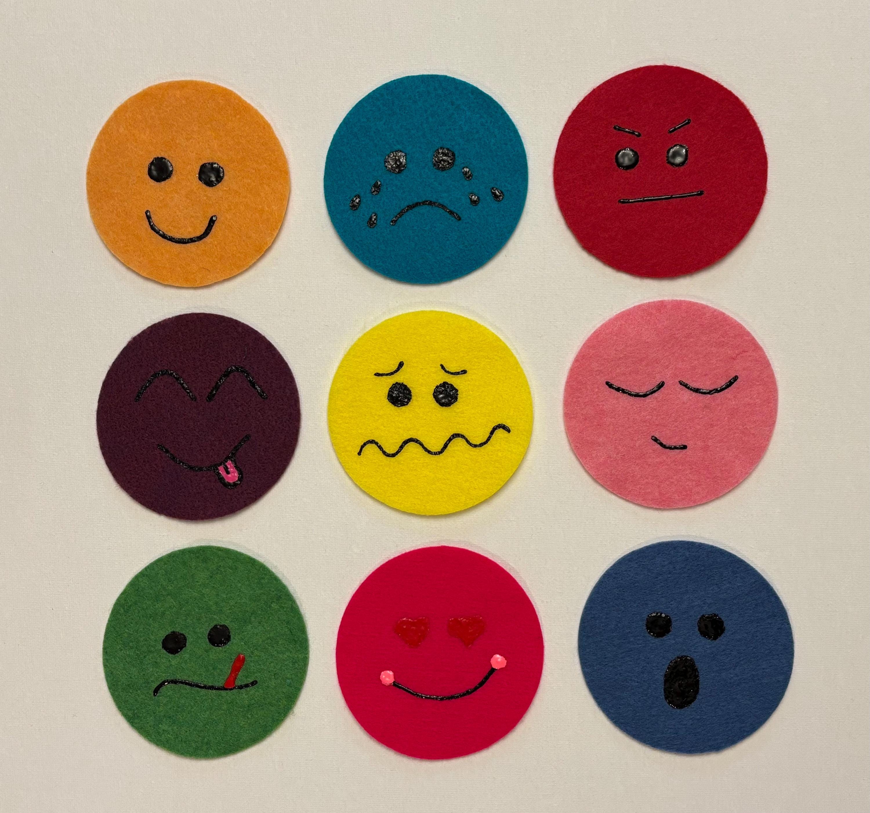 Emotion Toy For Kids – Felt Stickers Making Faces Kit, Social Emotional Learning Activity For Home, School, Car, 490g