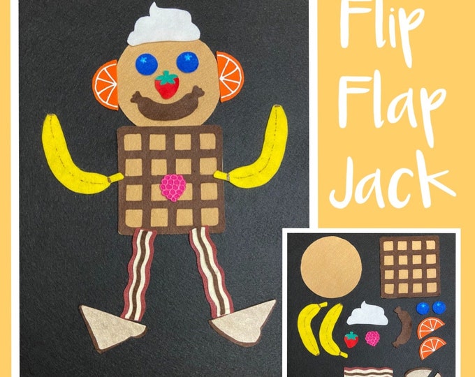 Flip Flap Jack Felt Board Set//teacher Resource//felt Food//felt Board ...