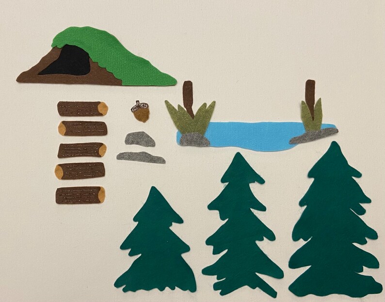 The Gruffalo Felt Story//felt Board Story //felt Set // Circle Time