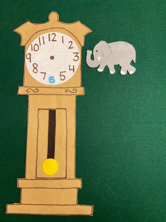 Hickory Dickory Dock Felt Board Story Set, Preschool Teacher