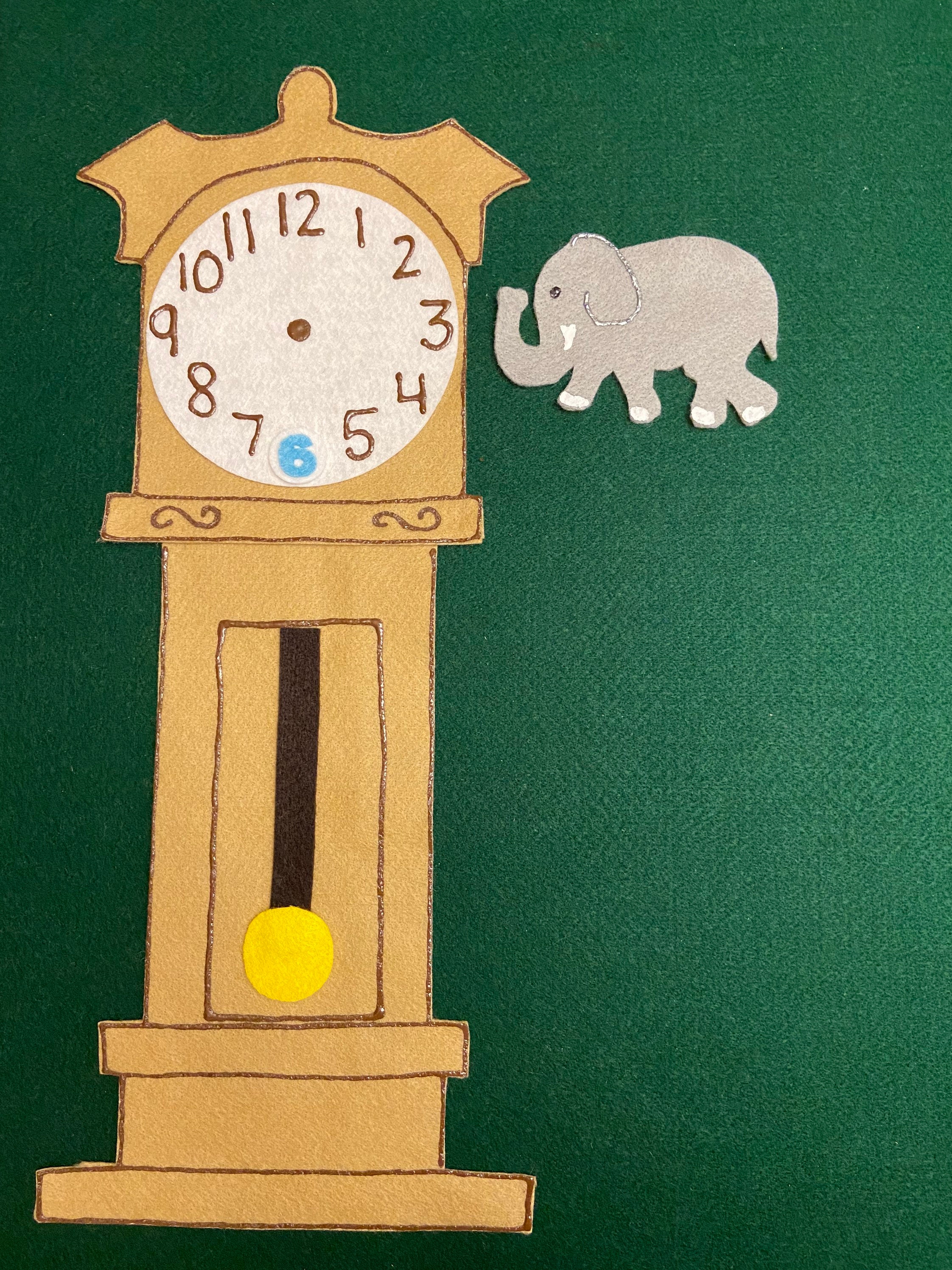 Hickory Dickory Dock Felt Board Story Set, Preschool Teacher