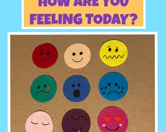 Emotions Felt Set// How Are You Feeling Today? //Felt Board Story //Felt Set // Circle Time // Preschool Stories