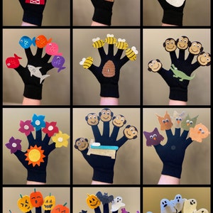 Story Glove Felt Set //Felt Board Story //Felt Set // Circle Time // Preschool Stories image 1