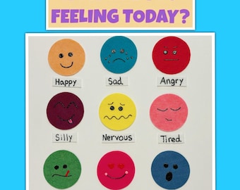 Emotions Felt Board Set, Preschool Learning, Circle Time - Etsy Canada