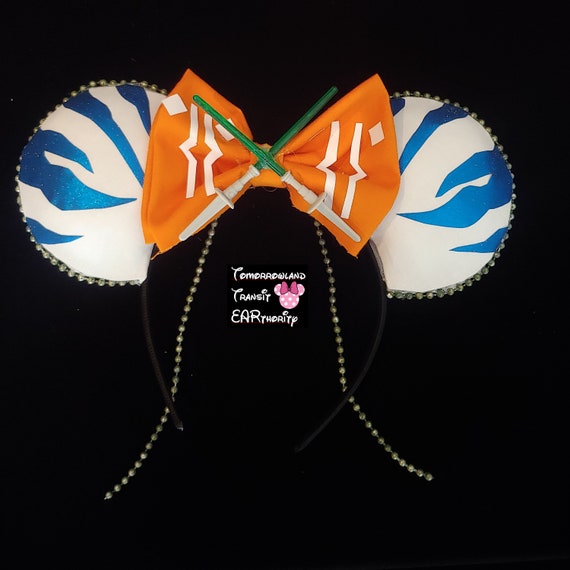 Ahsoka Tano Inspired Mickey Ears / Star Wars Mickey Ears / Etsy