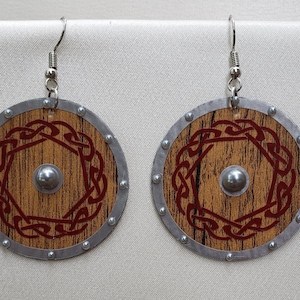 Pendiente de nudo celta Viking Shield
