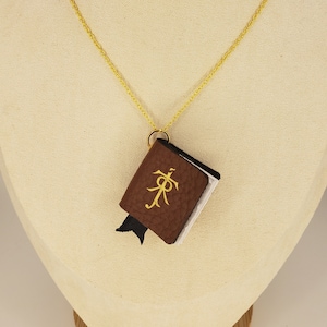 Tolkien Mini Book Pendant Necklace