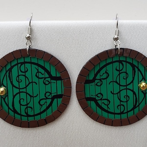 Groene Shire Door-oorbellen van imitatieleer