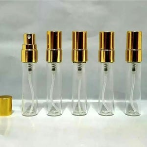 Glass Atomizer / Refillable Perfume Bottle / Travel Spray Cologne Bottle