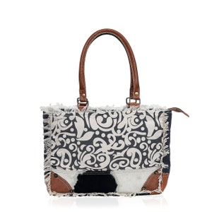 bolso de mano de lona - Bolso de lona ligero con estampado floral reciclado Vintage Looks Bolso y bolso de mujer, bolso de mujer