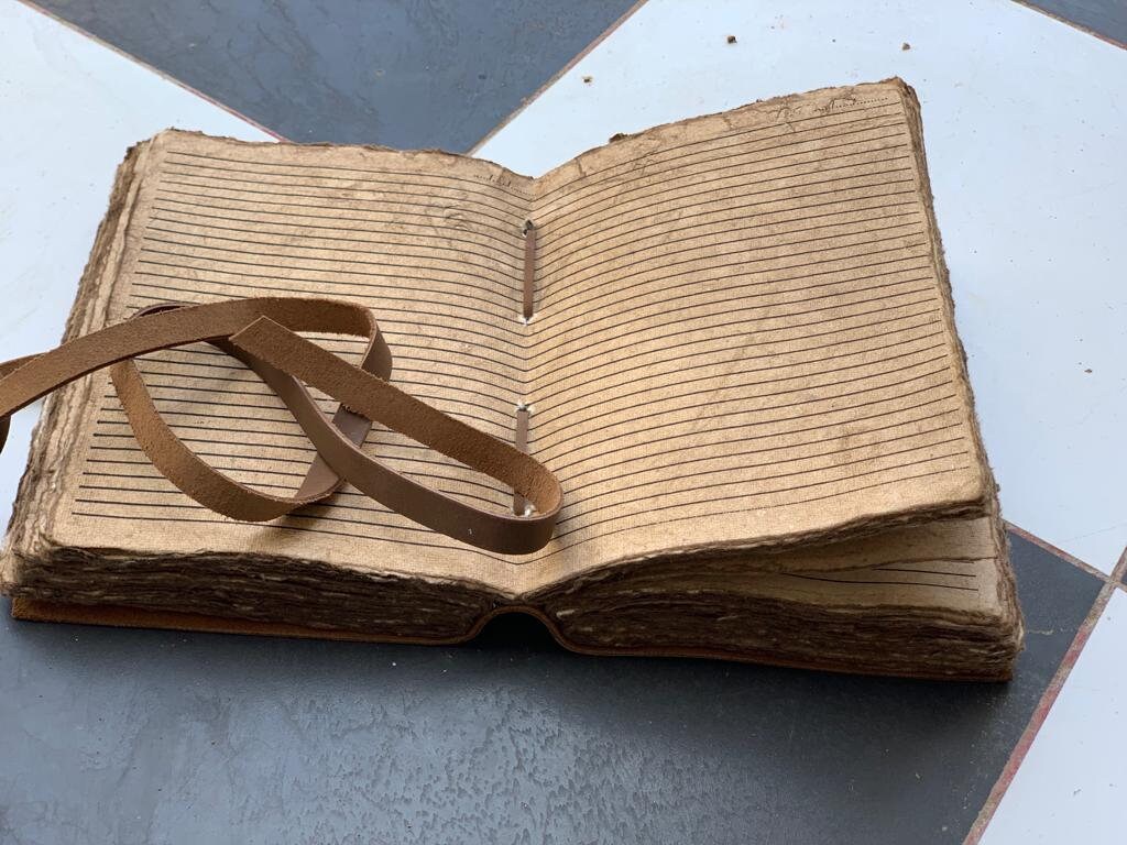 Handmade Leather Journal With Lined Deckle Edge Paper Tree of Life ...