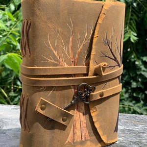 Tree of Life Leather Journal - Antique Handmade Deckle Edge Vintage ...