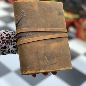 Tree of Life Leather Journal - Antique Handmade Deckle Edge Vintage ...