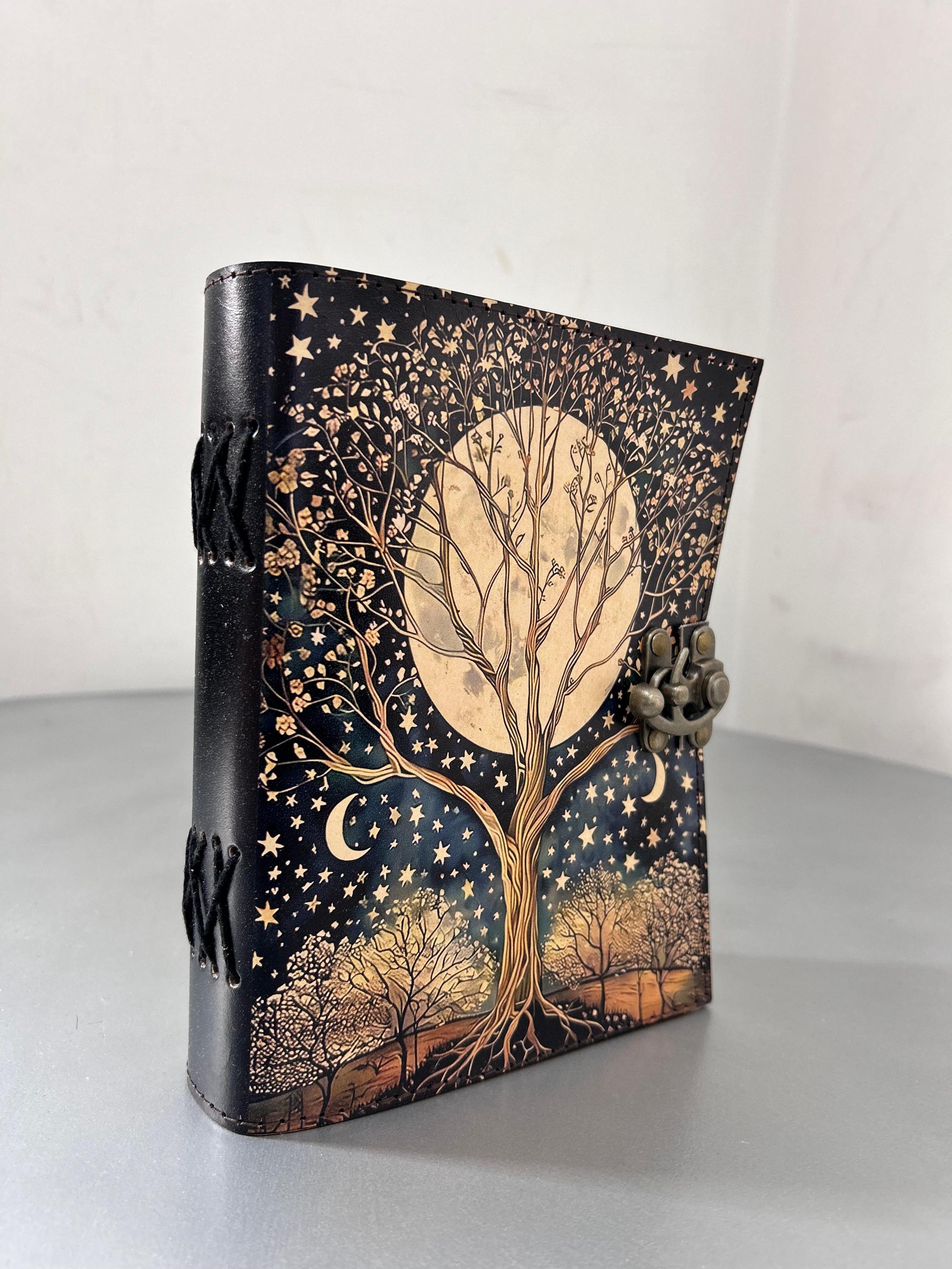 Tree of Life Leather Travel Journal for Women With Lock Premium Print ...