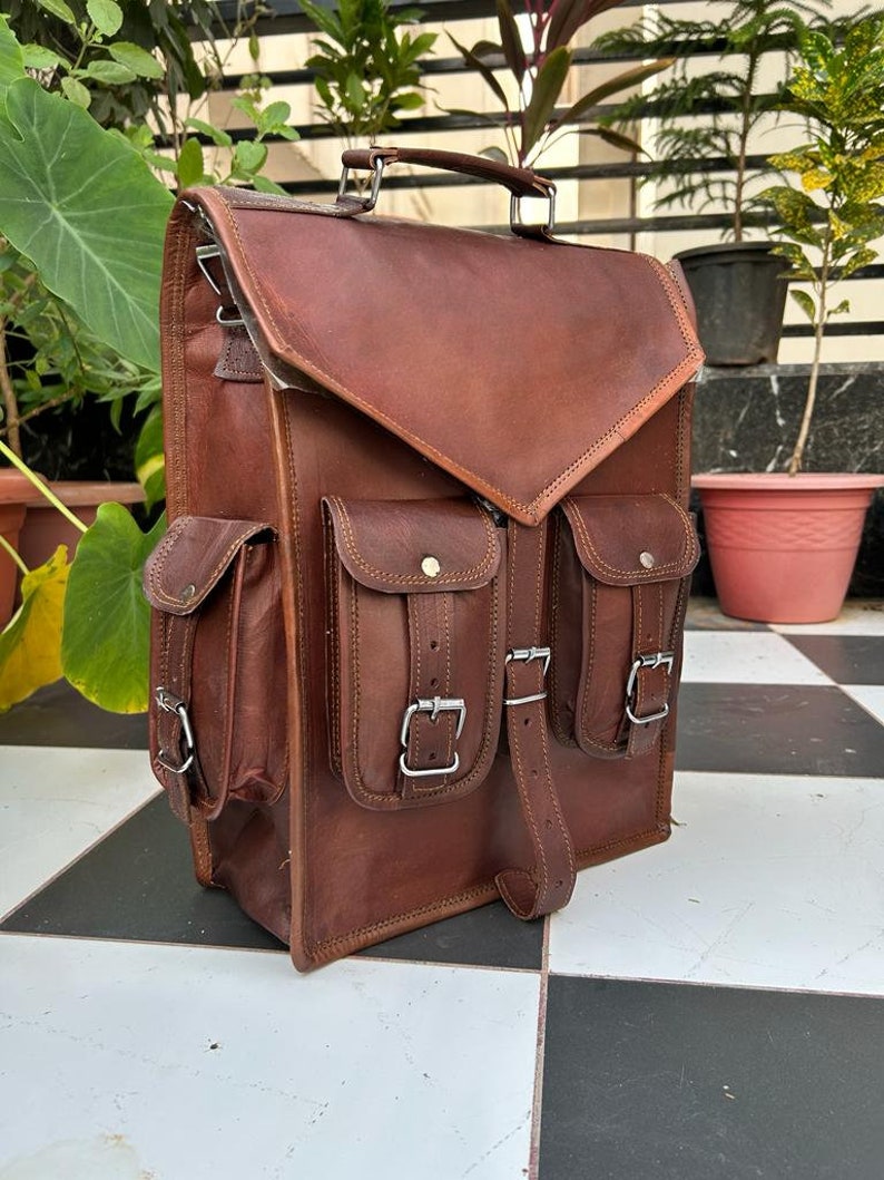 Handmade World Leather Backpack