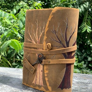 Tree of Life Leather Journal - Antique Handmade Deckle Edge Vintage ...