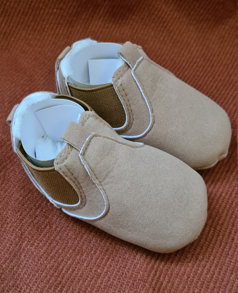 Unisex Baby Bootie/Shoe, Super soft, infant, toddler, Walker Baby Shoes, baby Slippers, baby boys girls shoes. Soft grip sole. Pram shoes image 1