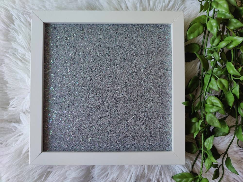 and Framed in Satin White Frame Completed Size PinPix-Group-87 Diamond Modern Pattern Grey 20x20 Inches PinPix pin Cork Bulletin Board Made from Canvas 