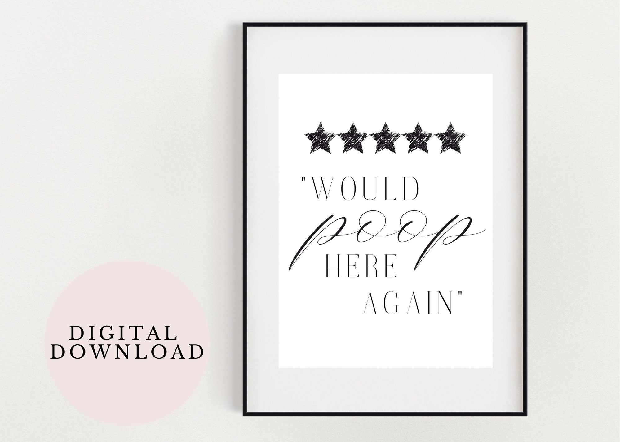 Bathroom Print Wall Art Funny Wall Art Bathroom Decor Etsy Canada