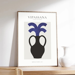 Minimalistisches Poster, Bastien Bouta, Vipassana, abstrakte Kunst, Kunstdruck auf Papier in Museumsqualität