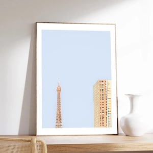 Poster di Parigi, Tower Duo di Laura Sanchez, Torre, Fotografia di Parigi, Minimalista, carta di qualità museale
