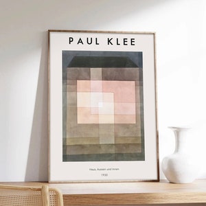 Paul Klee Poster, Abstrakte Kunst, Klee Poster, Abstraktes Poster, Ausstellungsplakat, Kunstdruck in Museumsqualität auf Papier