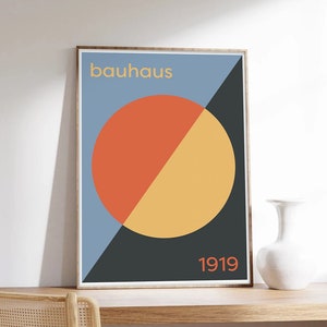 Bauhaus Poster, Minimalist Poster, Bauhaus Poster, Abstract Art, Museum Quality Art Printing on Paper