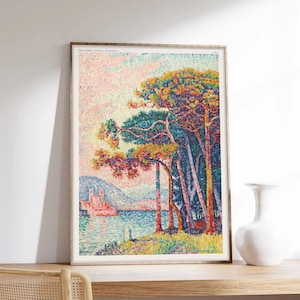 Signac-Poster, Antibes-Poster, Paul Signac, Naturplakat, Ausstellungsplakat, Kunstdruck auf Museumsqualitätspapier