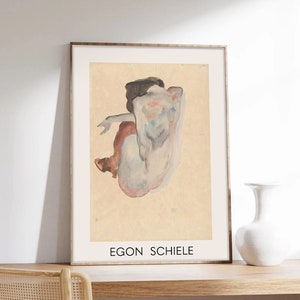 Póster de Schiele, Póster de mujer, Egon Schiele, Póster de exposición, Impresión artística de calidad museística en papel