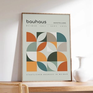 Bauhaus-Plakat, Staatliches Bauhaus in Weimar, 1923, Ausstellungsplakat, Kunstdruck auf Museumsqualitätspapier