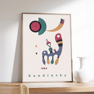 Kandinsky Poster, Composition, Abstract Art, Wassily Kandinsky, Exhibition Poster, Museum Quality Art Printing on Paper