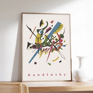 Kandinsky Poster, Kleine Welten, Abstrakte Kunst, Wassily Kandinsky, Ausstellungsplakat, Kunstdruck in Museumsqualität auf Papier