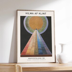 Cartel de Hilma af Klint, Arte abstracto, Hilma af Klint, Retablo, Cartel de exposición, Impresión de arte de calidad de museo en papel
