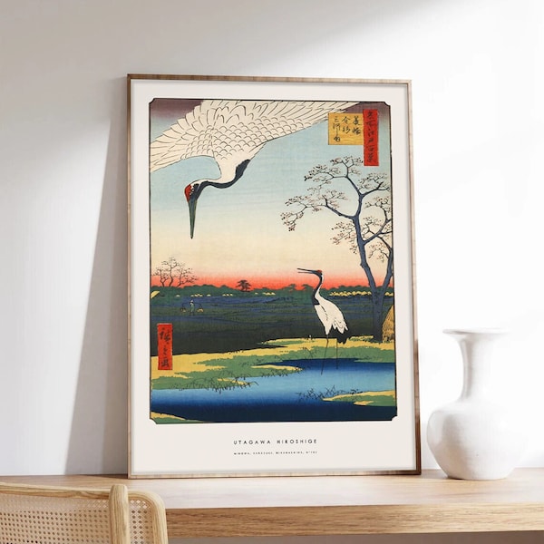 Japanese Print, Hiroshige Poster, Japan Poster, Bird Poster, Hiroshige, Museum Quality Art Printing on Paper