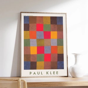 Paul Klee Poster, Abstrakte Kunst, Paul Klee, Abstraktes Poster, Neue Harmonie, Ausstellungsplakat, Kunstdruck in Museumsqualität auf Papier