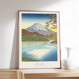 Impresión japonesa, Monte Fuji, Cartel de Japón, Cartel del Monte Fuji, Koichi Okada, Cartel del Monte Fuji, Impresión de arte de calidad de museo en papel