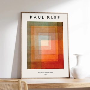 Cartel de Paul Klee, Arte abstracto, Cartel de Klee, Cartel abstracto, Polífono, Cartel de exposición, Impresión de arte de calidad de museo en papel