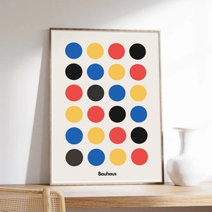Bauhaus-Poster, minimalistisches Poster, Bauhaus-Poster, abstrakte Kunst, Kunstdruck in Museumsqualität auf Papier